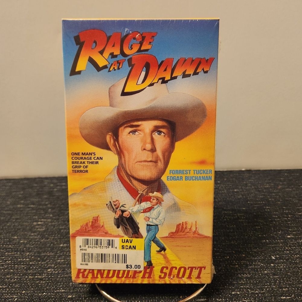 🖤 Rage At Dawn VHS Tape With Box In Very Good Condition